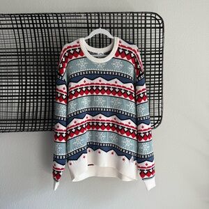 The upside vail boo sweater fair isle
